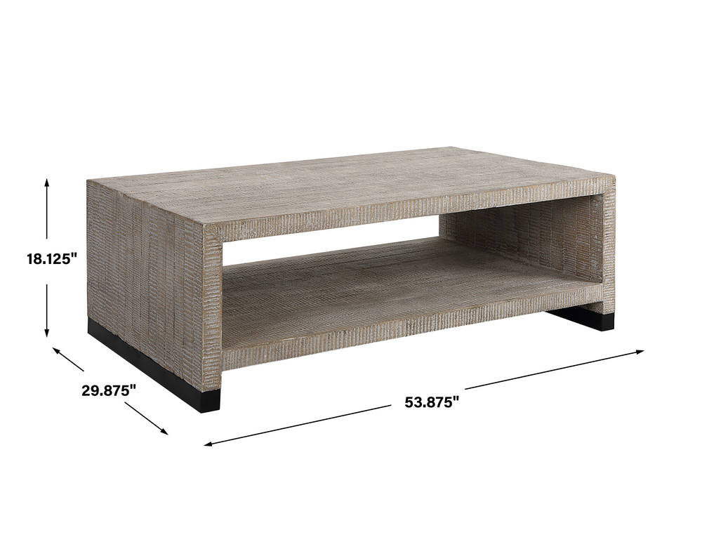 Bosk White Washed Coffee Table - Australia wide delivery